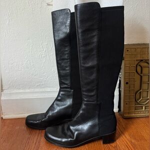 Stuart Weitzman Black Over the Knee Boots Size 9 Excellent Condition